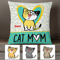 Personalized Cat Mom Pillow DB116 95O53 thumb 1