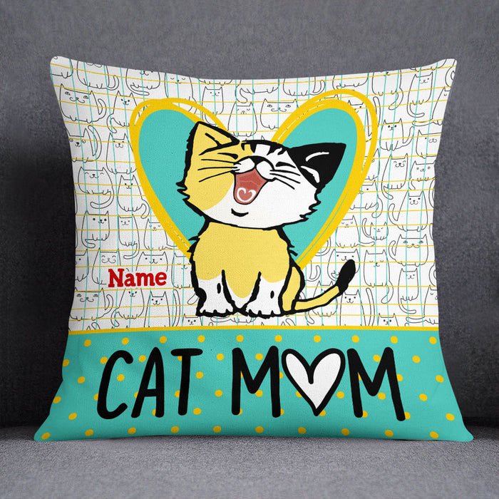 Personalized Cat Mom Pillow DB116 95O53 1