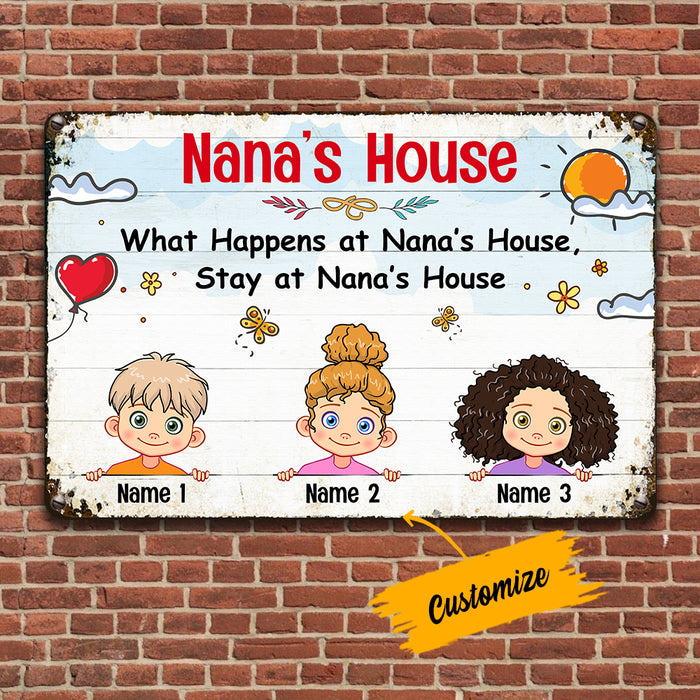 Personalized Nana Grandma Metal Sign JL72 30O36 1