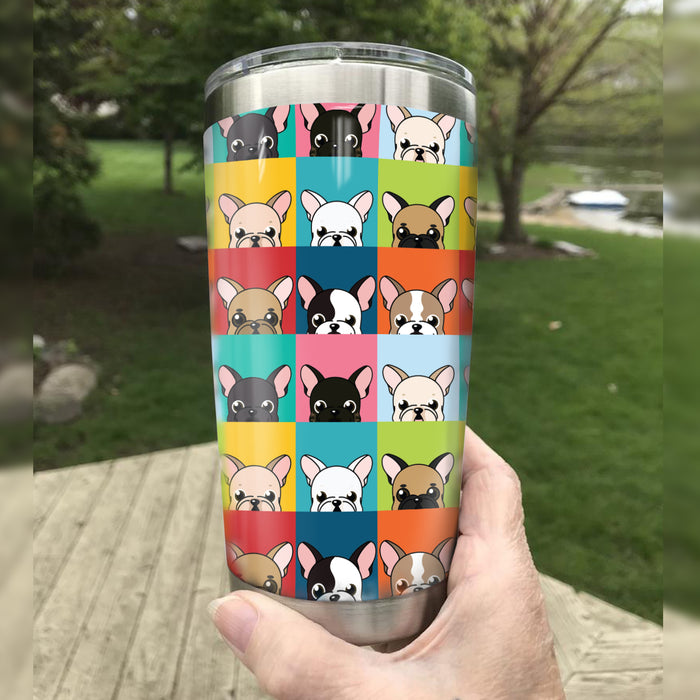 French Bulldog Steel Tumbler MR1306 68O31 1