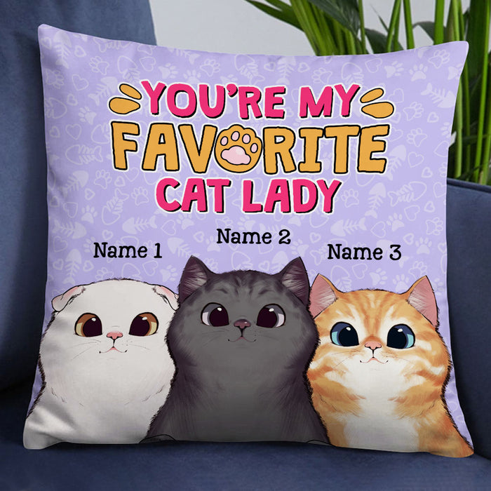 Personalized Cat Mom You Are My Favorite Pillow DB115 23O18 1