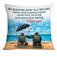 Personalized Old Couple Pillow DB116 87O34 thumb 1