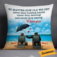 Personalized Old Couple Pillow DB116 87O34 thumb 1