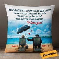 Personalized Old Couple Pillow DB116 87O34 thumb 1