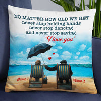Personalized Old Couple Pillow DB116 87O34 thumb 1
