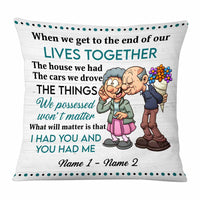 Personalized Old Couple Pillow DB119 26O58 thumb 1