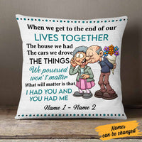 Personalized Old Couple Pillow DB119 26O58 thumb 1