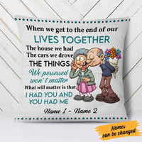 Personalized Old Couple Pillow DB119 26O58 thumb 1