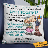 Personalized Old Couple Pillow DB119 26O58 thumb 1