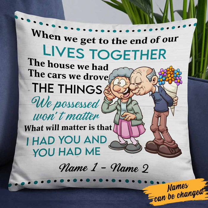 Personalized Old Couple Pillow DB119 26O58 1