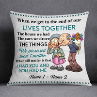 Personalized Old Couple Pillow DB119 26O58 thumb 1