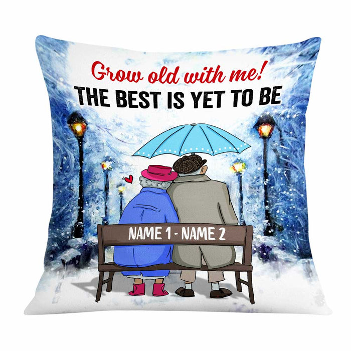 Personalized Old Couple Pillow DB117 87O47 1