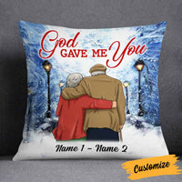 Personalized Old Couple Pillow DB117 30O58 thumb 1