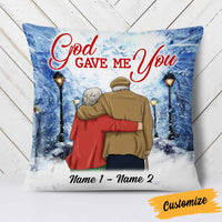 Personalized Old Couple Pillow DB117 30O58 thumb 1