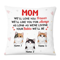 Personalized Cat Mom I Love You Pillow DB116 23O57 thumb 1