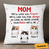 Personalized Cat Mom I Love You Pillow DB116 23O57 thumb 1