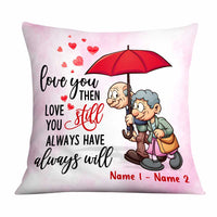 Personalized Old Couple Pillow DB133 23O47 thumb 1