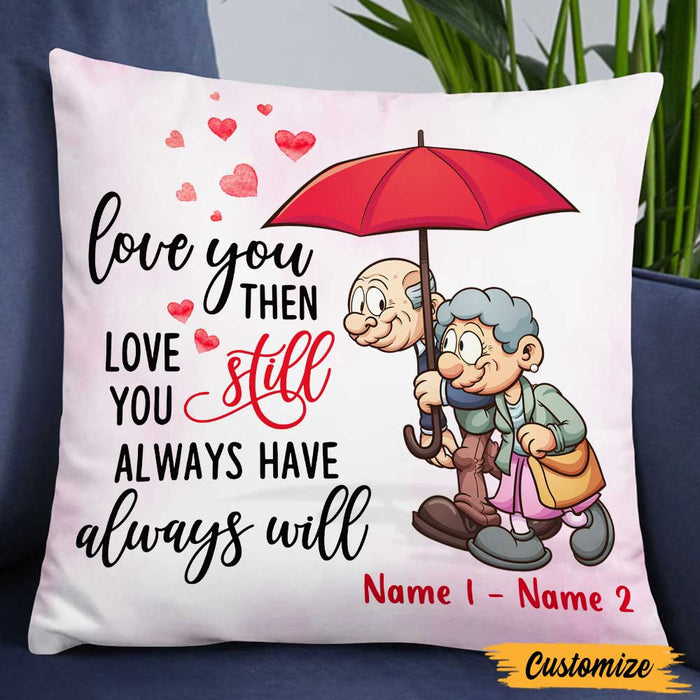 Personalized Old Couple Pillow DB133 23O47 1