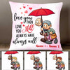 Personalized Old Couple Pillow DB133 23O47 1