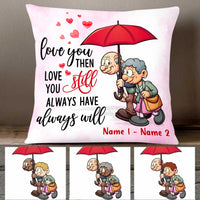 Personalized Old Couple Pillow DB133 23O47 thumb 1