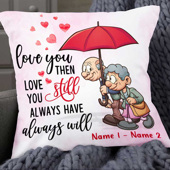 Personalized Old Couple Pillow DB133 23O47 1