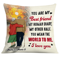 Personalized Old Couple Pillow DB134 23O24 thumb 1