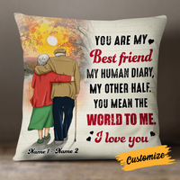 Personalized Old Couple Pillow DB134 23O24 thumb 1
