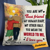 Personalized Old Couple Pillow DB134 23O24 thumb 1