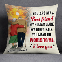 Personalized Old Couple Pillow DB134 23O24 thumb 1