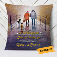 Personalized Old Couple I Choose You Pillow DB134 95O18 thumb 1