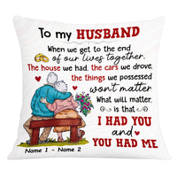 Personalized Old Couple Pillow DB135 95O53 thumb 1