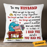 Personalized Old Couple Pillow DB135 95O53 thumb 1