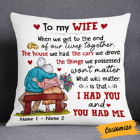 Personalized Old Couple Pillow DB135 95O53 thumb 1