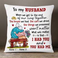 Personalized Old Couple Pillow DB135 95O53 thumb 1