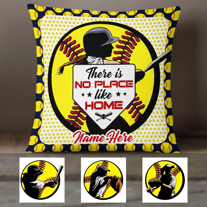 Personalized Love Softball Girl Pillow DB139 95O36 1