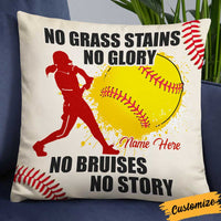 Personalized Love Softball Pillow DB141 23O34 thumb 1
