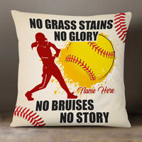 Personalized Love Softball Pillow DB141 23O34 thumb 1