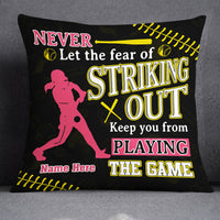 Personalized Love Softball Pillow DB142 23O19 thumb 1
