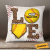 Personalized Love Softball Pillow DB141 26O58 1