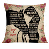 Personalized Horse Girl Pillow DB131 85O34 1