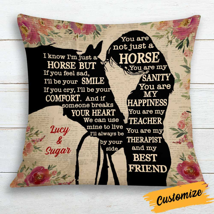 Personalized Horse Girl Pillow DB131 85O34 1