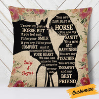 Personalized Horse Girl Pillow DB131 85O34 thumb 1