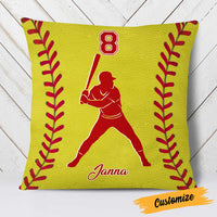 Personalized Love Softball Pillow DB141 87O23 thumb 1