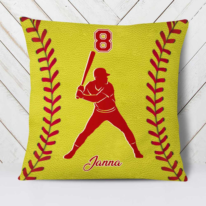 Personalized Love Softball Pillow DB141 87O23 1