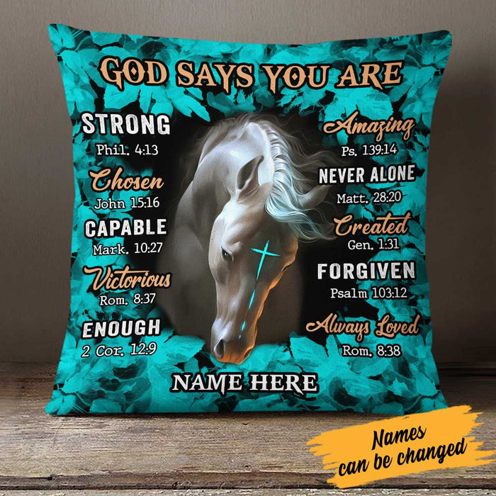 Personalized Horse God Says You Are Pillow DB133 85O23 1