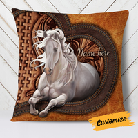 Personalized Horse Lover Pillow DB134 85O24 thumb 1