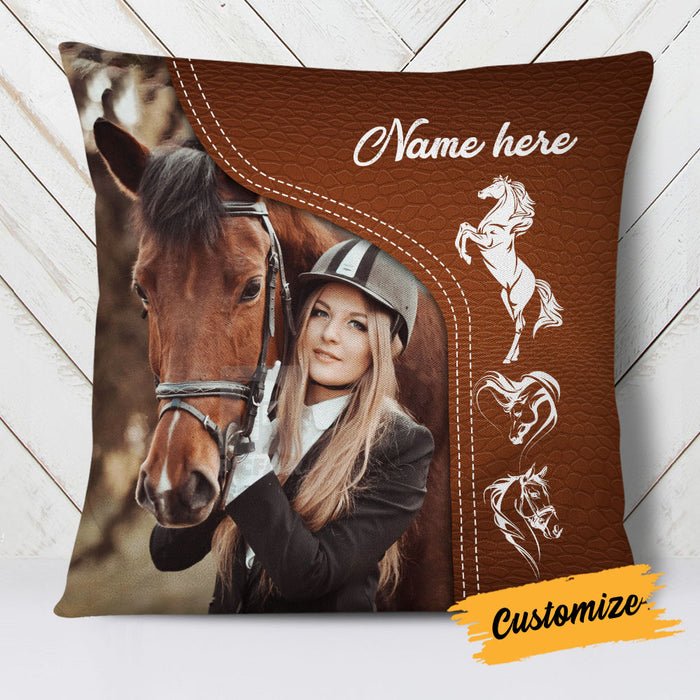 Personalized Horse Photo Pillow DB136 30O18 1
