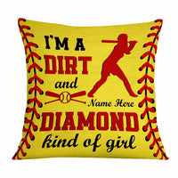 Personalized Love Softball Girl Pillow DB142 95O47 thumb 1