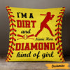 Personalized Love Softball Girl Pillow DB142 95O47 1