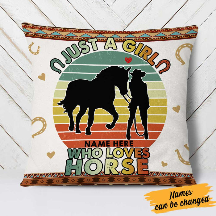 Personalized Horse Pillow DB136 87O58 1